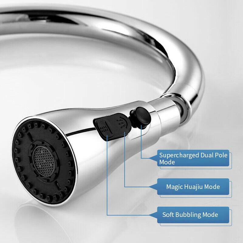 Set spray pentru robinet de bucatarie Cozevdnt, moduri, 360