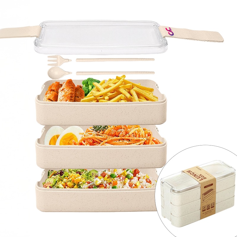 Caserola pentru Mancare, Pranz si Gustari, Lunch Box CCmax cu 3