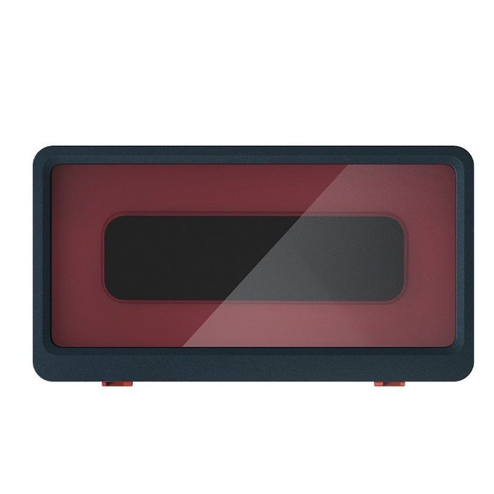 Zuhanyzós telefontartó, 360°-ban forgatható, vízálló, páramentes érintőképernyő, 8,92 hüvelyk alatti telefonokkal kompatibilis, fehér, sötétkék