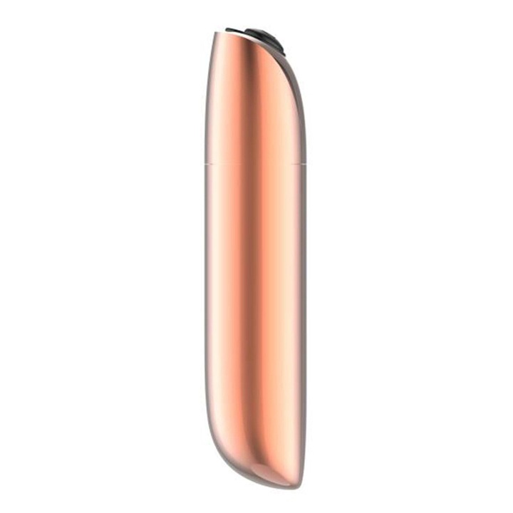 Boss sorozat, Stimulátorral újratölthető erős usb bullet vibrátor 20 funkcióval - arany, Hasizmával, Tökéletes a fürdőszobába,