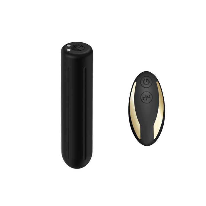 Boss sorozat, Fekete szikla (távirányítóval), Szilikonból, hossz 20 mm, Tökéletes a fürdőszobába