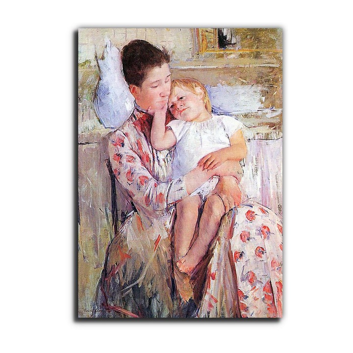 Mary Cassatt: Anya és gyermeke, vászonkép, 45x65 (No. 1959)