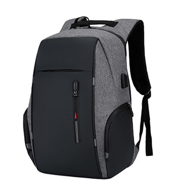 Rucsac barbati, geanta laptop, capacitate mare, interfata USB, negru
