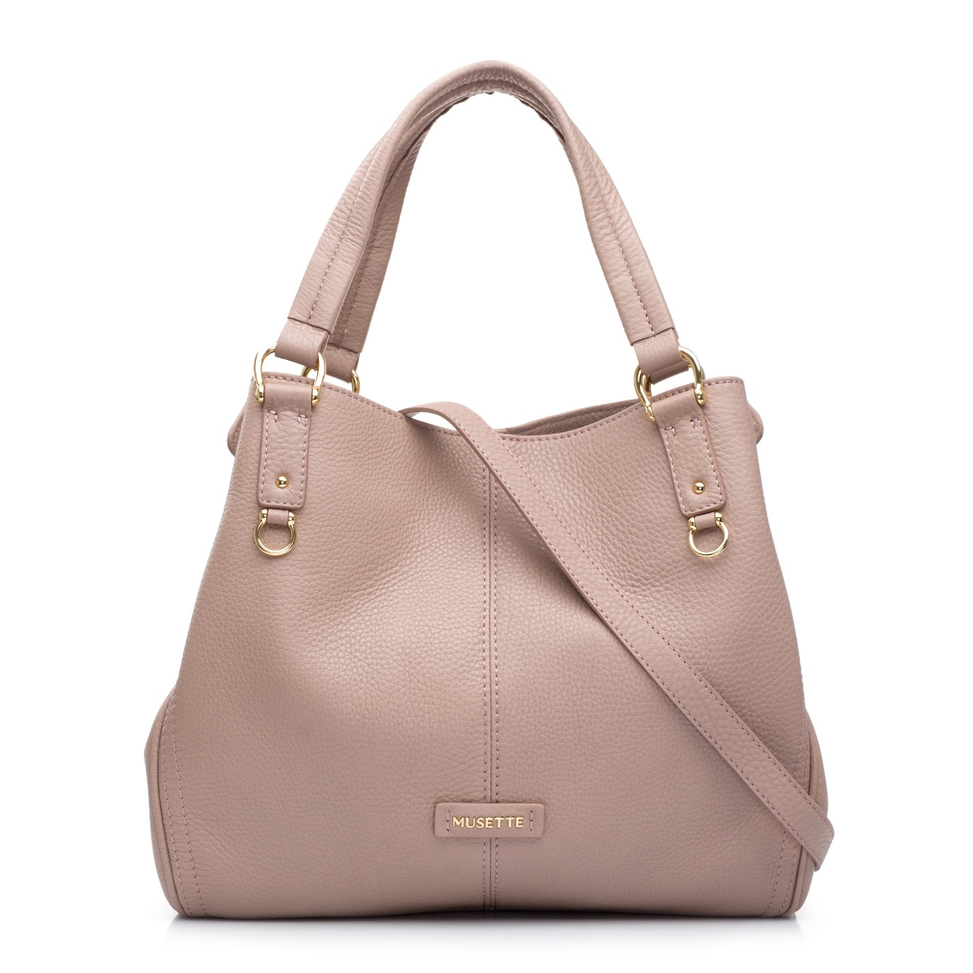 Geanta dama de umar, Musette, ARNELA PM, Piele naturala, Maro