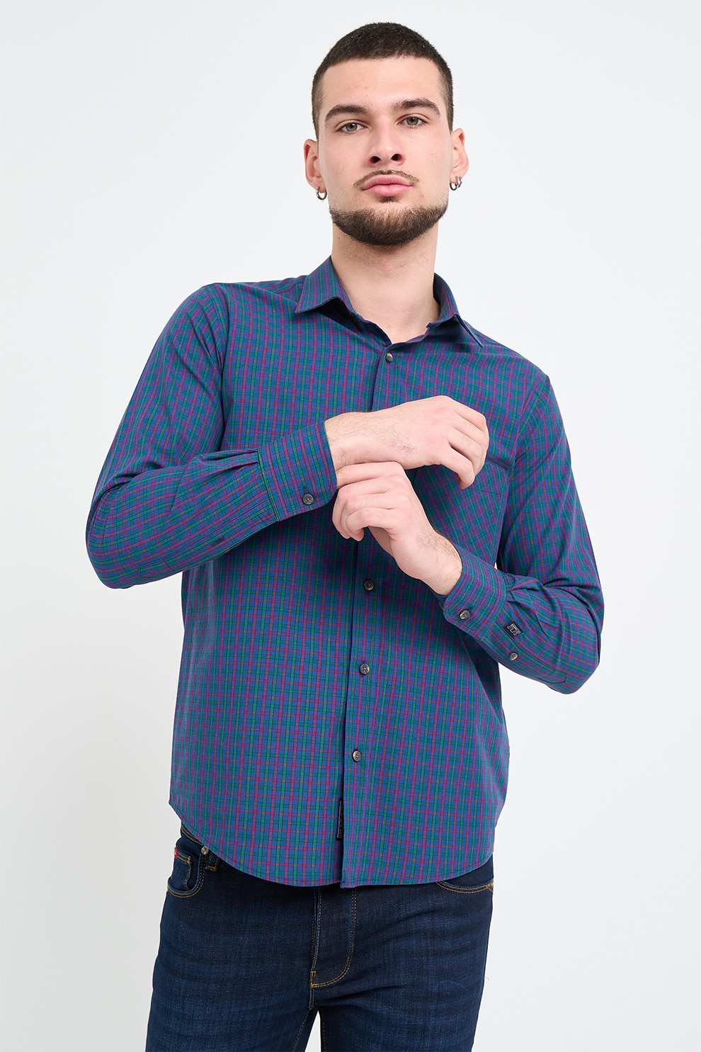 Lee Cooper, Camasa cu buzunar pe piept, Albastru, M