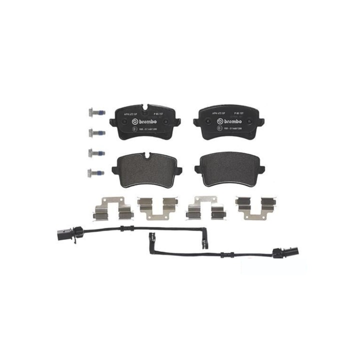 Első tengely fékbetét készlet, Brembo, Prime Line, P 85 157, Audi A8 D4 2012-2018
