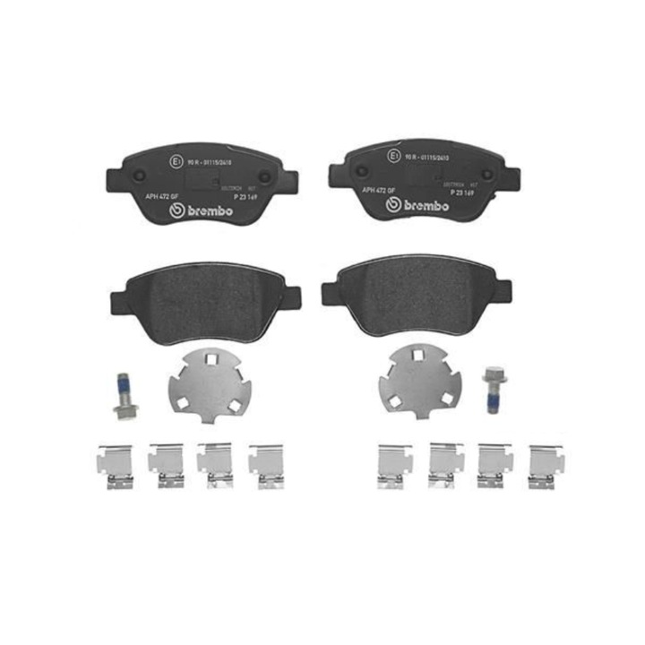 Első tengely fékbetét készlet, Brembo, Prime Line, P 23 169, Fiat Doblo 2001-