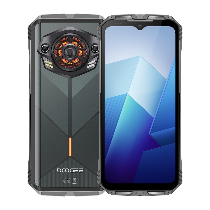 Мобилен телефон Doogee S Punk, 16GB RAM, 256GB ROM, 6.58", Android 14, 10800mAh, 50MP камера, 126dB високоговорител, зелен