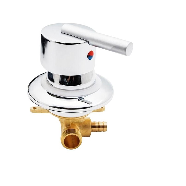Robinet de dus din alama, mixer, crom, G1/2, pentru apa calda si rece