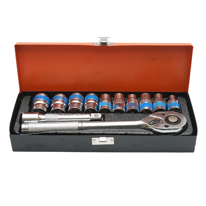Trusa chei tubulare 8-22mm, 1/2 antrenor cu clichet 12 piese Breckner Germany