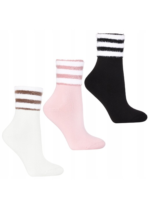 Дамски чорапи, Moray, 3 чифта, Памук/Полиамид, Многоцветни, 38-41 EU