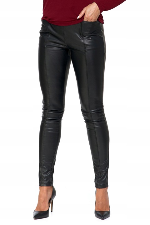 Дамски панталон, Moraj, Полиуретан, Черен, S INTL