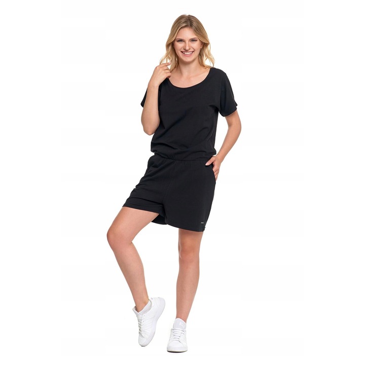 Salopeta dama, Moraj, Bumbac, Negru, S INTL