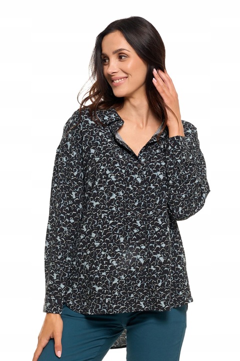 Moraj elegans noi ing, viszkoz, Fekete/Kék