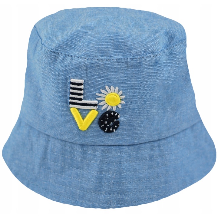 Детска шапка NOVITI, памук/еластик, 46/50, синя