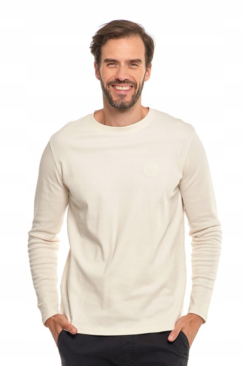 Мъжка блуза Moraj, Дълъг ръкав, Памук, Бял