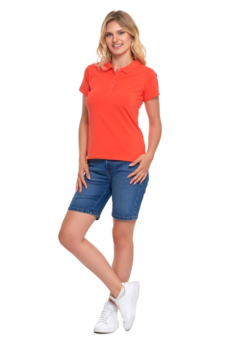 Moraj női póló, pamut/elasztán, narancs