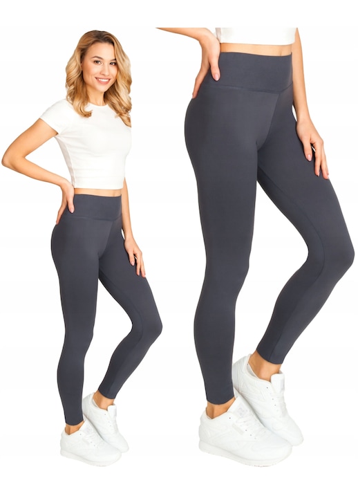 Noviti női harisnyanadrág, hosszú, magas derék, grafitszürke, poliészter