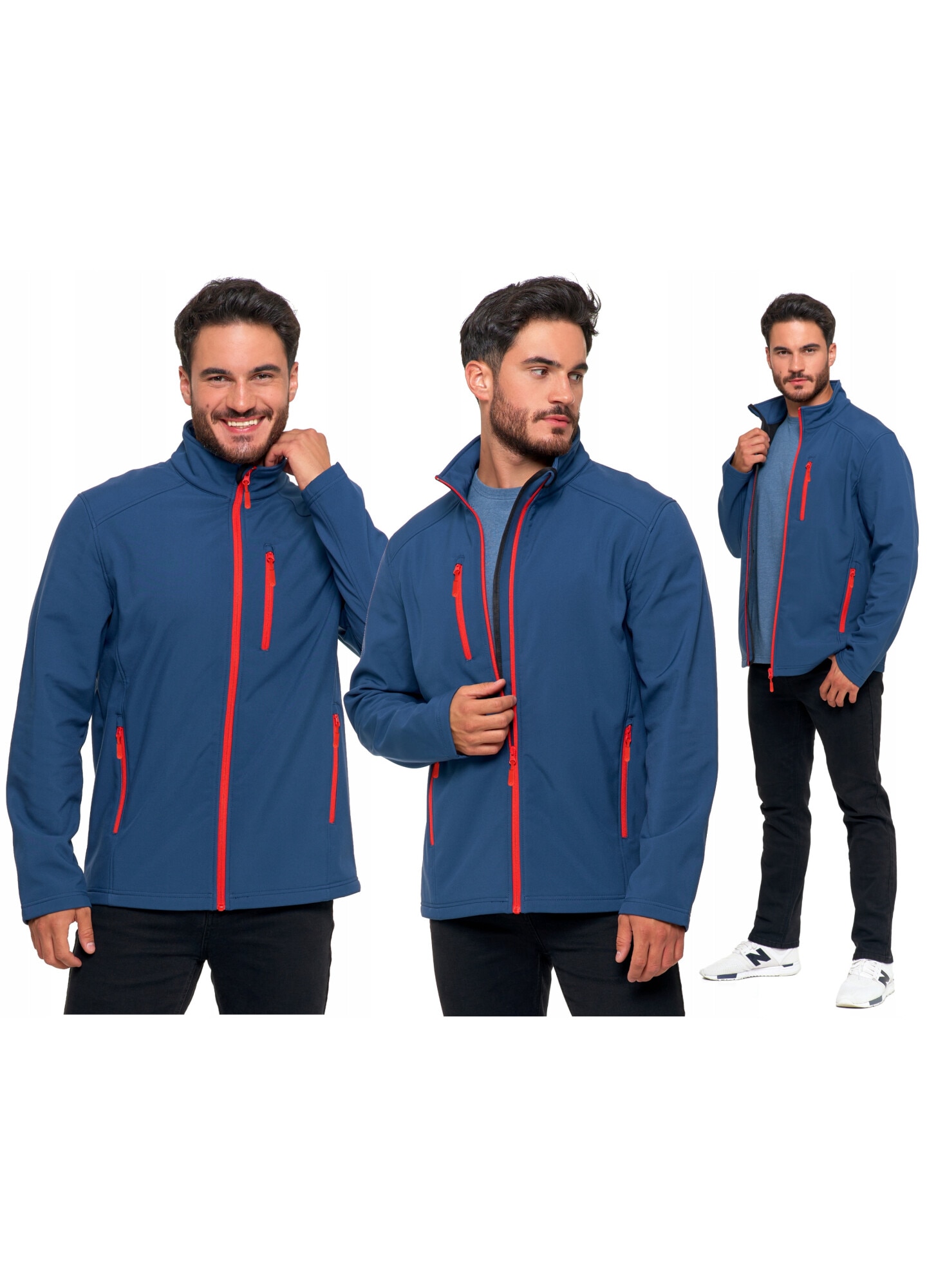 Jacheta softshell barbati Moraj, fara gluga, rezistenta la vant ...