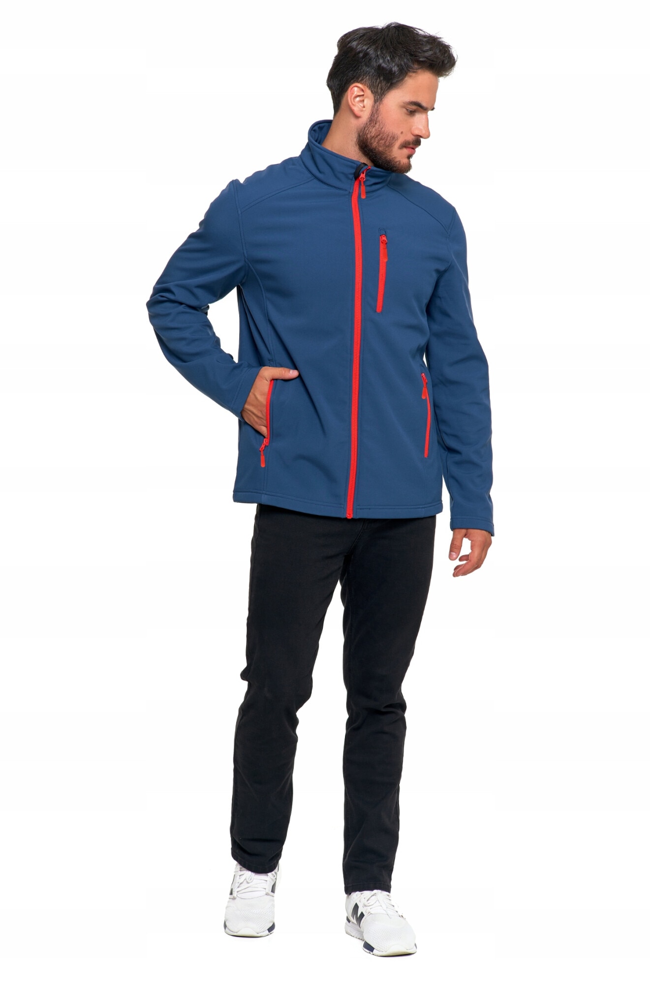Jacheta softshell barbati Moraj, fara gluga, rezistenta la vant ...