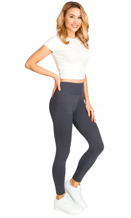 NOVITI női harisnyanadrág, magas derék, grafitszürke, kellemes tapintású anyag, poliészter