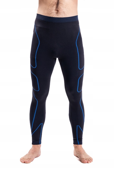 Colanti barbati Moraj, termoactivi, ajustati, negru si albastru, material usor, poliamida poliester, 2XL INTL