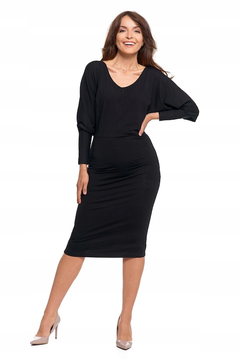 Дамска рокля, Moraj, вискоза/еластан, черна