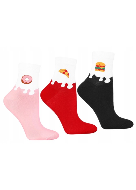 Női zokni, Moraj, 3 páros készlet, pamut/poliészter, többszínű