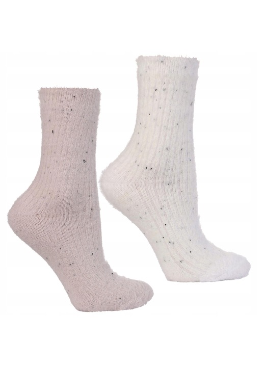 Дамски чорапи, Moray, 2 чифта, Полиестер, Розово/Бежово, 35-38 EU