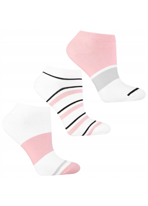 Női zokni, Moraj, 3 db-os készlet, Csíkos, Többszínű, Pamut/poliamid, 38-41 EU