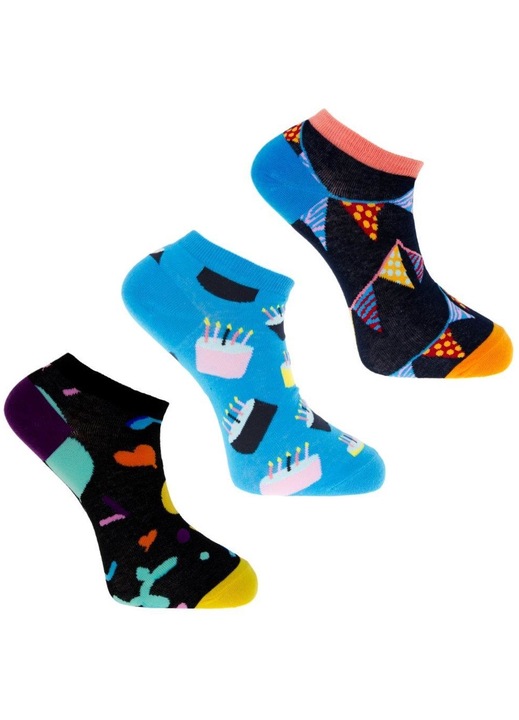 Комплект от 3 чифта мъжки чорапи, Moraj, памук/полиестер, многоцветни, 39-42 EU