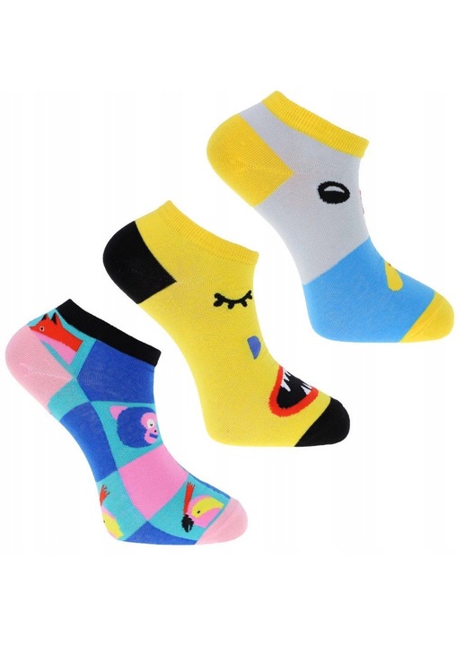 Комплект от 3 чифта мъжки чорапи, Moraj, памук/полиестер/полиамид, многоцветни, 43-45 EU