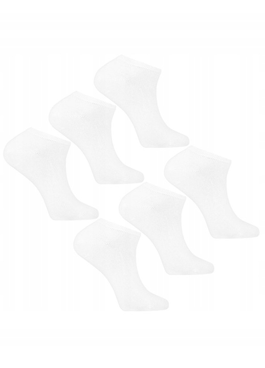 Set 6 perechi sosete barbati, Moraj, bumbac/poliamida, alb