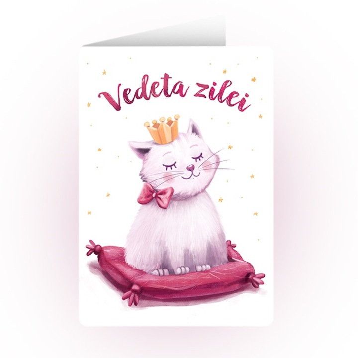 Felicitare "Vedeta zilei”, Anda Ansheen, A6