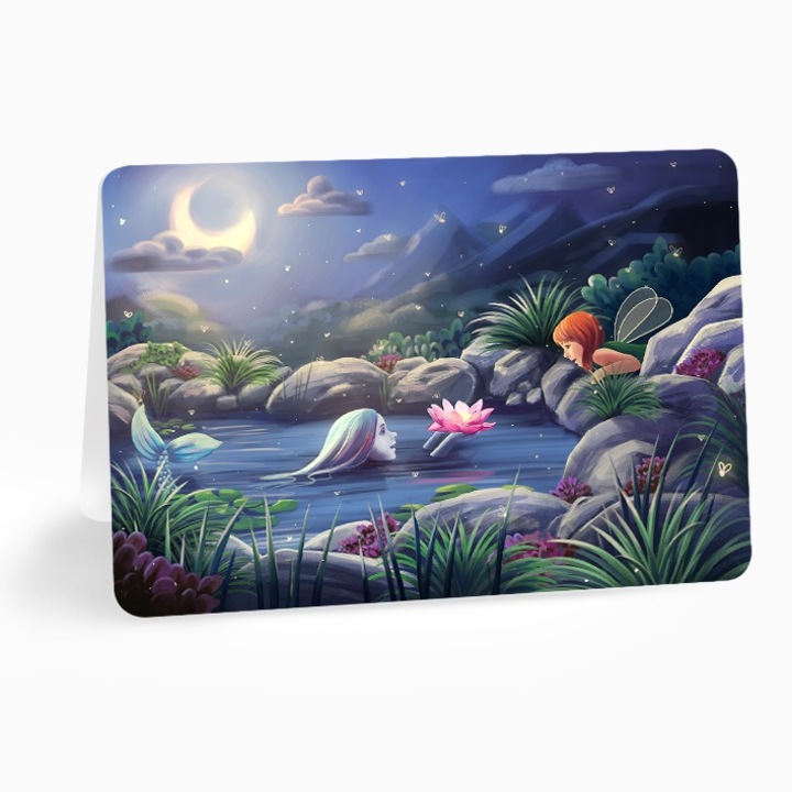 Felicitare Lia si prietenii ”Lotus”, Anda Ansheen, A6