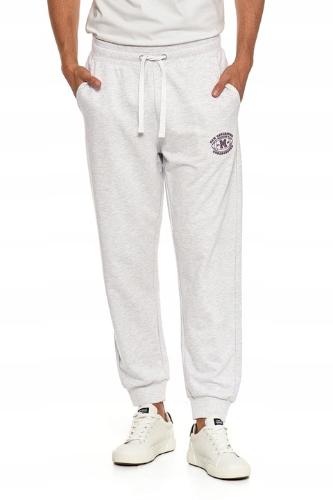 Moraj férfi nadrág, kocogó mandzsettával, szürke, pamut, 3XL INTL