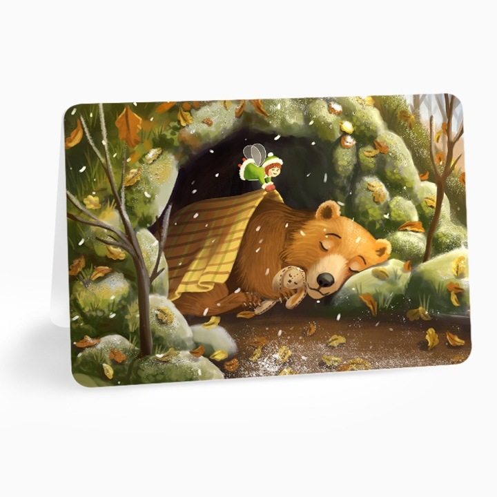 Felicitare Lia si prietenii ”Sleep tight”, Anda Ansheen, A6