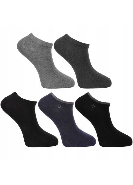 Комплект от 5 чифта мъжки чорапи, Moraj, памук/полиестер, многоцветни, 43-45 EU