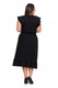 Дамска лятна рокля Moraj, полиестер/еластан, разкроена, ажурна, черна