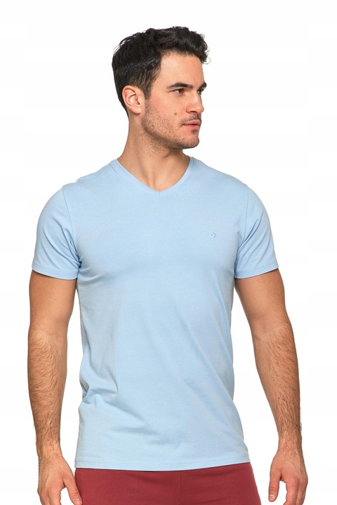 Tricou pentru barbati, Moraj, Bumbac, Albastru deschis, 3XL INTL