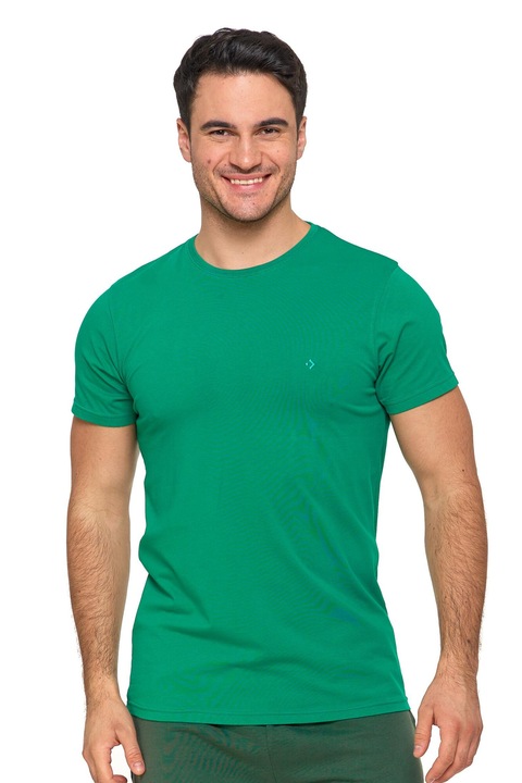 Tricou barbati, Moraj, Bumbac/Elastan, Verde