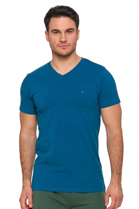 Tricou barbati, Moraj, Bumbac, Albastru petrol