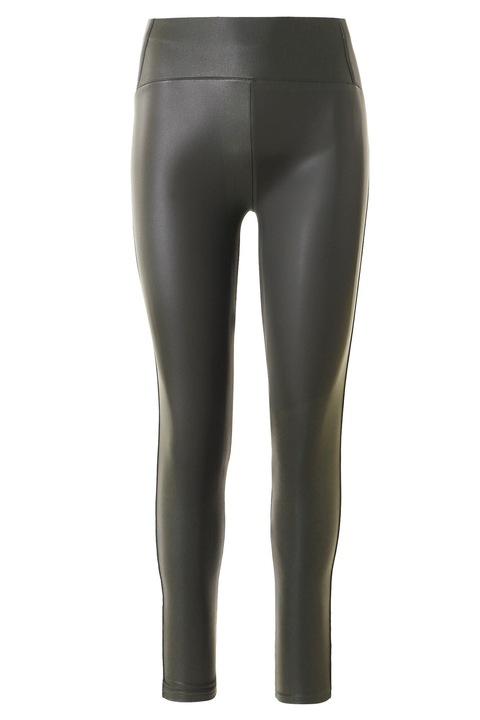 Чорапогащник Moraj, имитация на кожа, полиестер, висока талия, каки