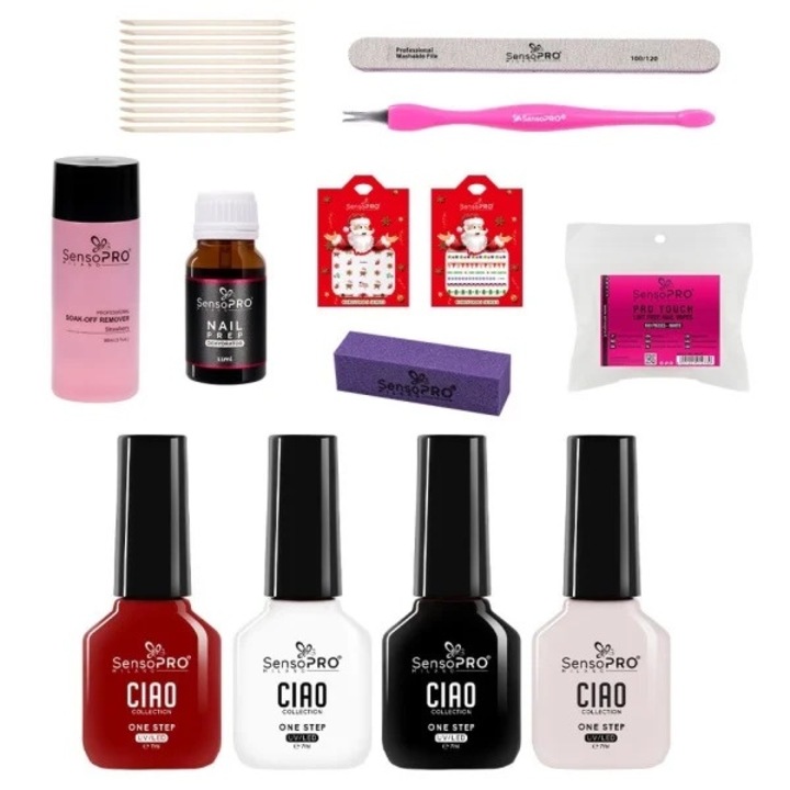 Set Oja Semipermanenta SensoPRO Milano One Step 7ml fara Lampa UV Timeless Grace