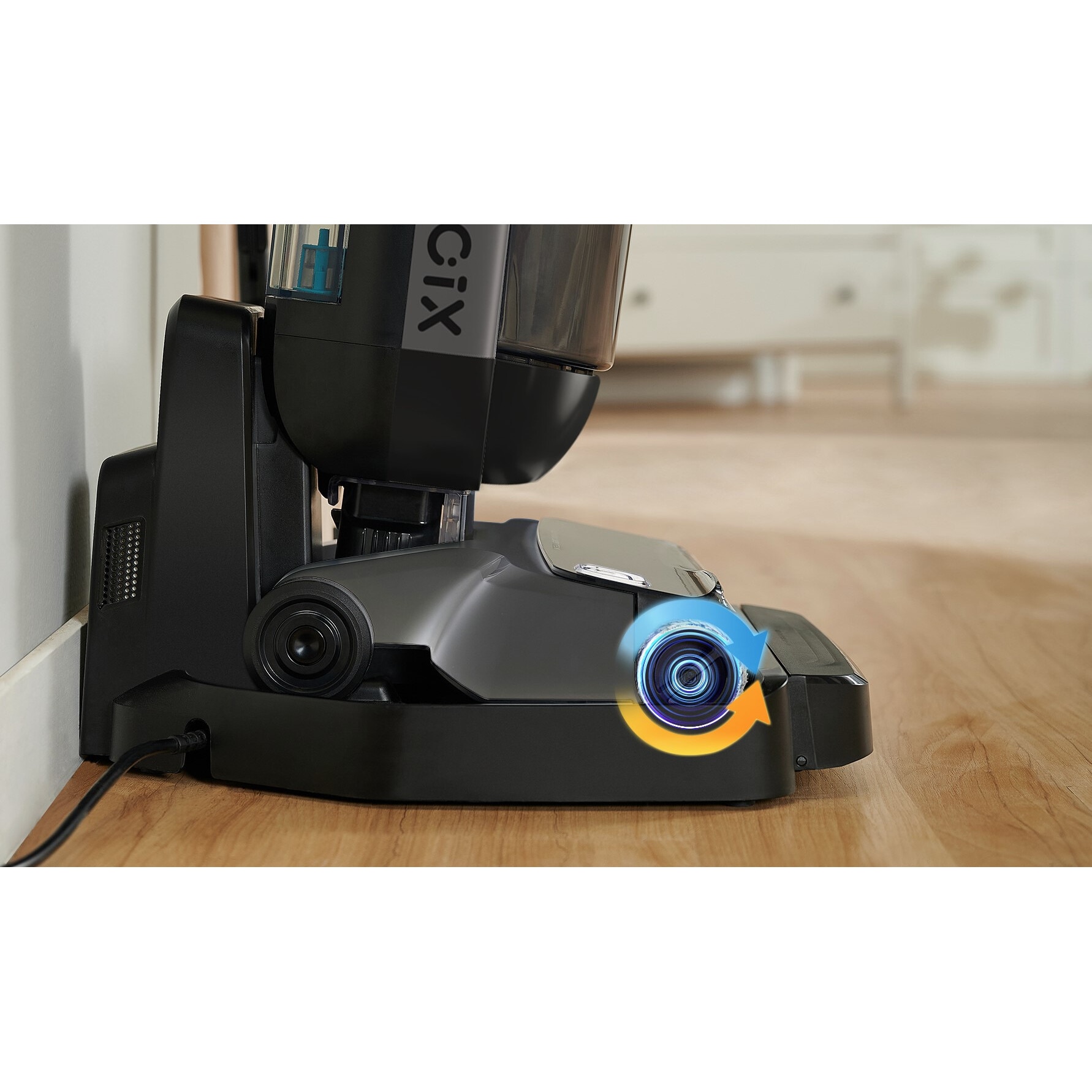 Aspirator fara fir Midea X10, umed/uscat, 220 W, 22.2 V, 35 min, negru