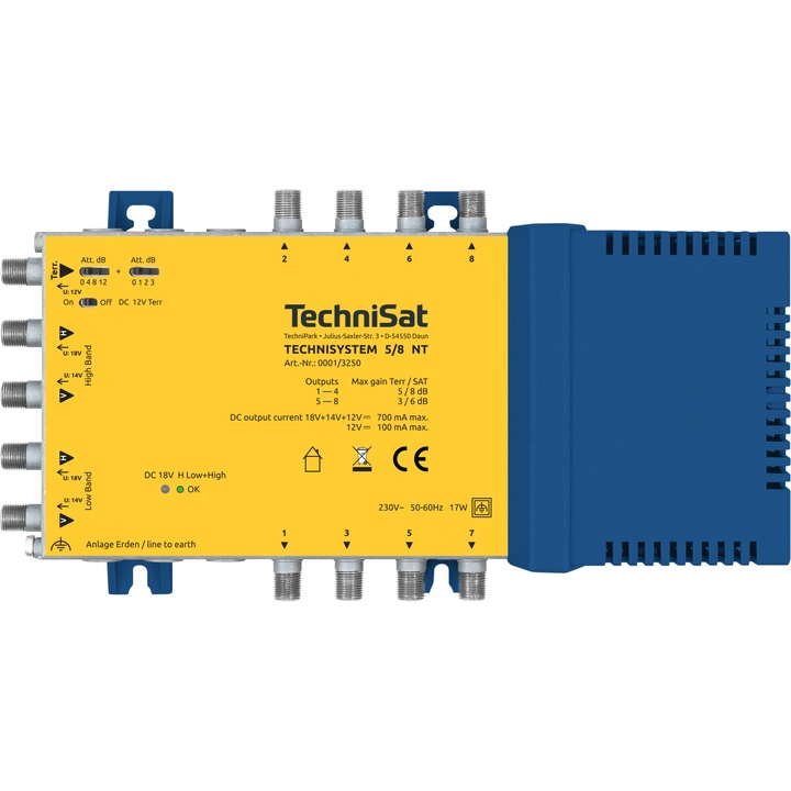 Distribuitor semnal, TechniSat, TECHNISYSTEM 5/8 NT