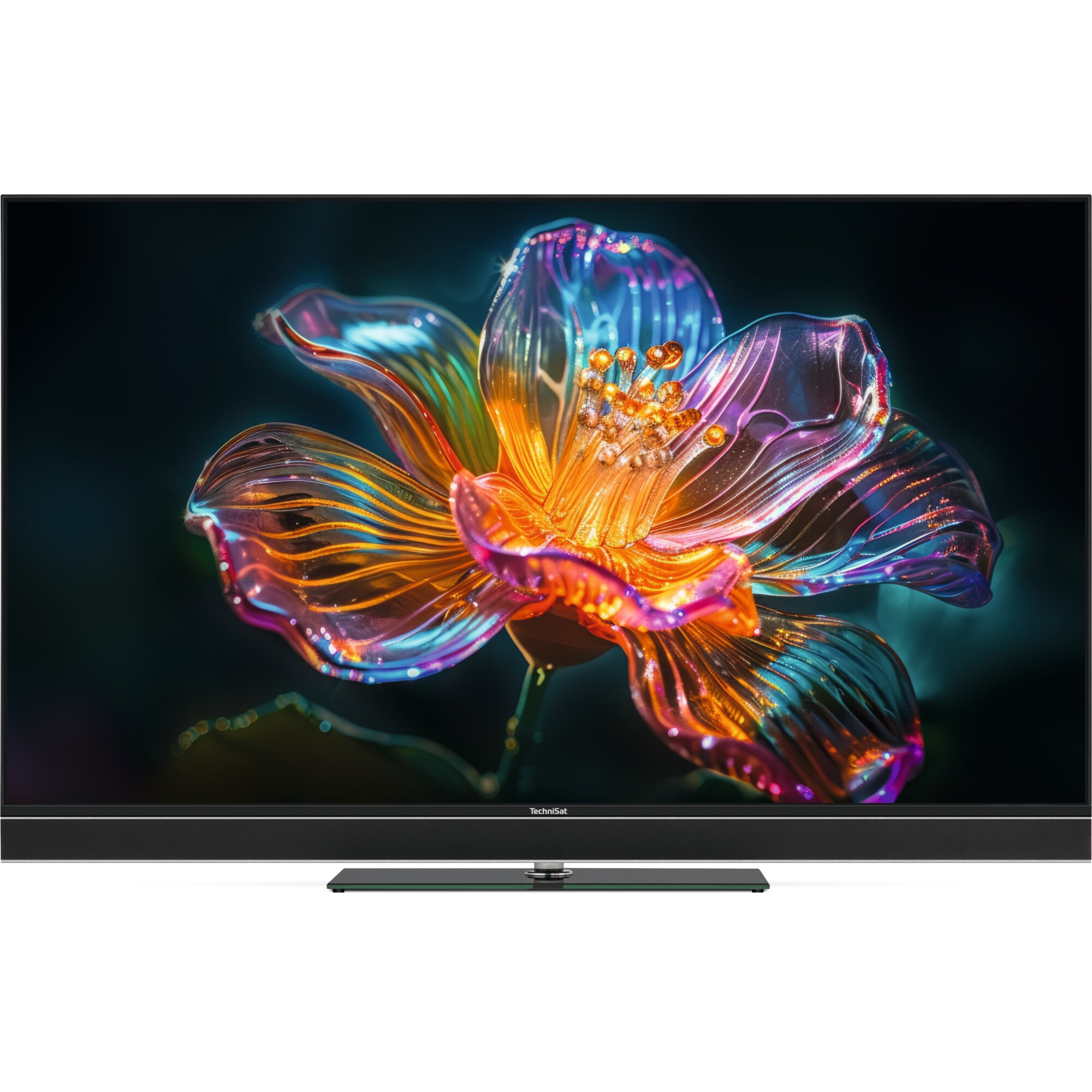Televizor TechniSat 65" UHD CL, MiniLED, soundbar integrat, multicolor