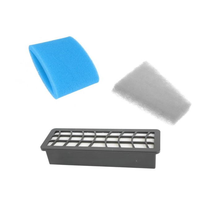 Kit complet filtre e-SWC® pentru aspirator Bosch / Zelmer cu spalare BWD421PET, BWD421PRO, BWD41720, BWD41740, BWD420HYG, echivalent cu 00797694 / 00794784 / 00757488