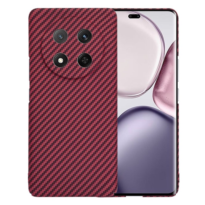 Кейс за Honor Magic 7 Lite CarbonFiber UltraSlim Lightweight Red