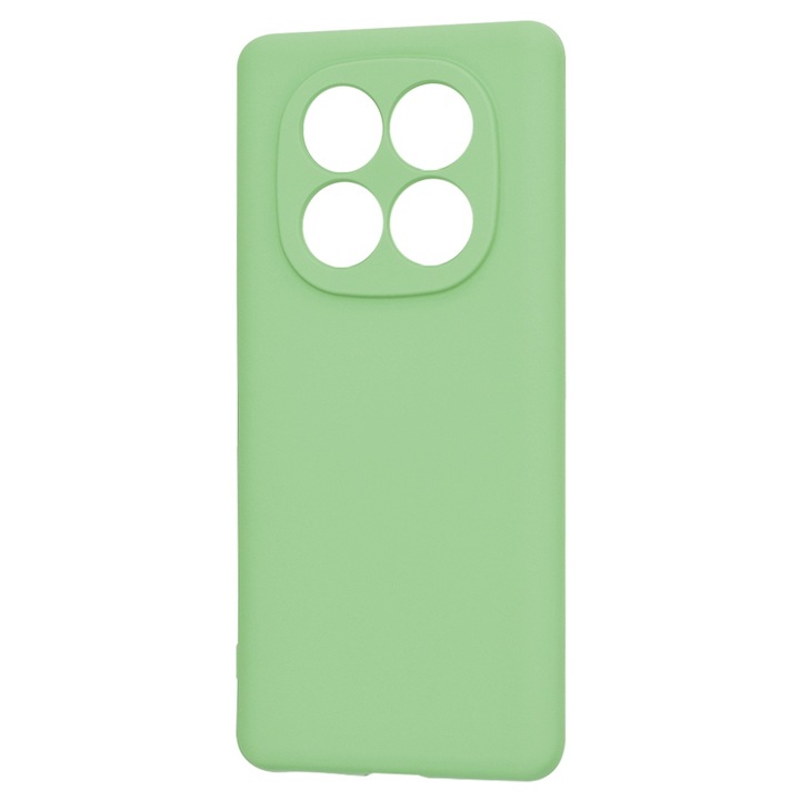 Кейс за Xiaomi Redmi Note 14 Pro 5G / Poco X7, Silicone Mint, със защита на камерата, BzStore